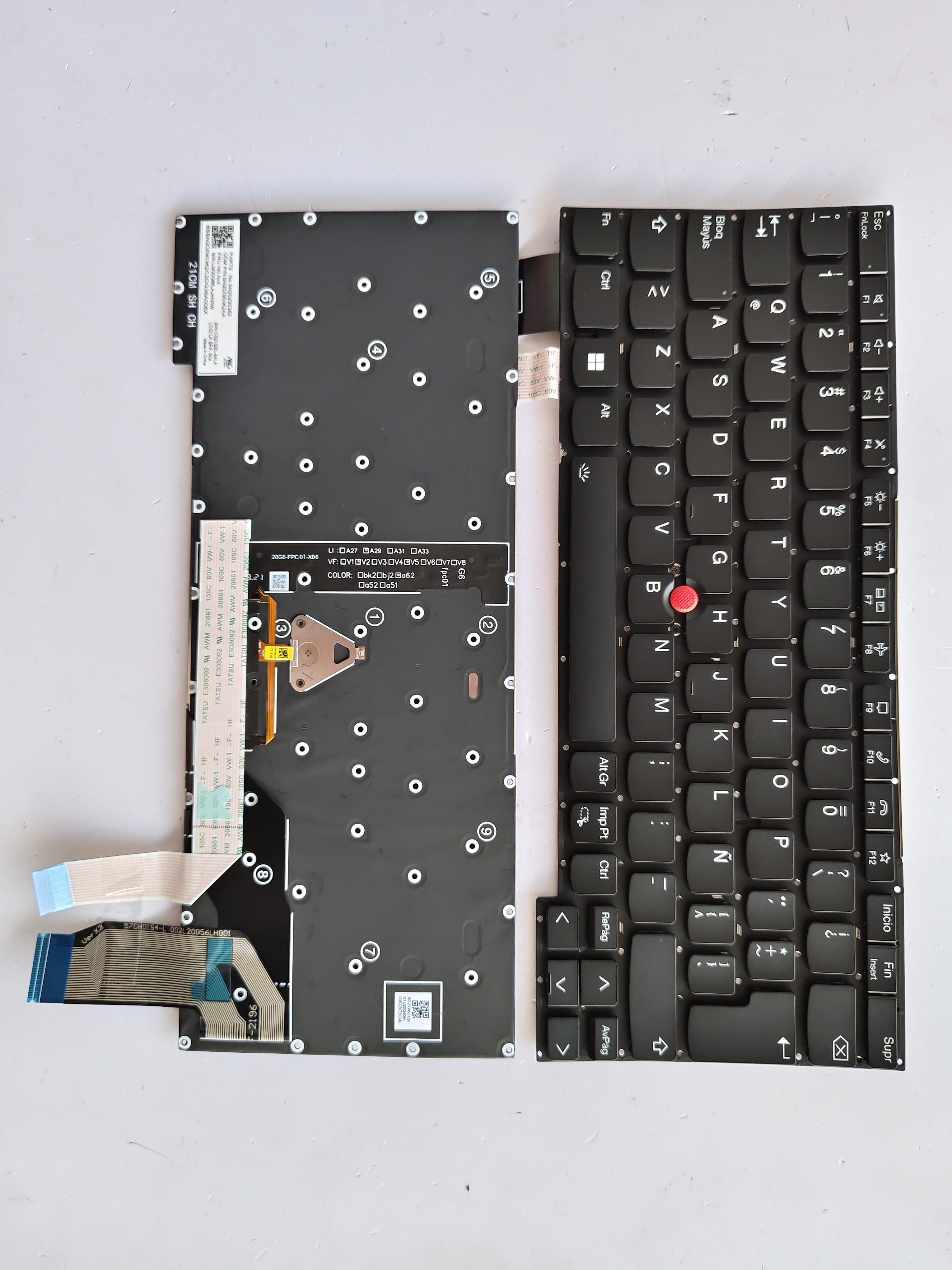Picture of New Replacement Laptop Keyboard For IBM YGOA X13 GEN2 BLACK With Point Backlit LA Layout